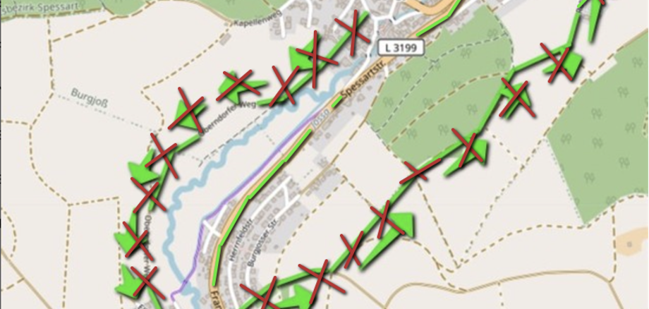 Sperrung der L3199 zwischen Burgjoß und Oberndorf aufgehoben